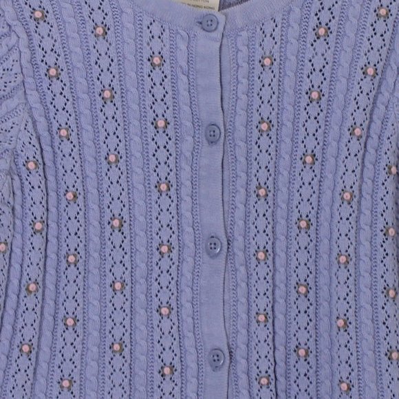 GYMBOREE  Periwinkle Embroidered Cardigan - Picture 5 of 5